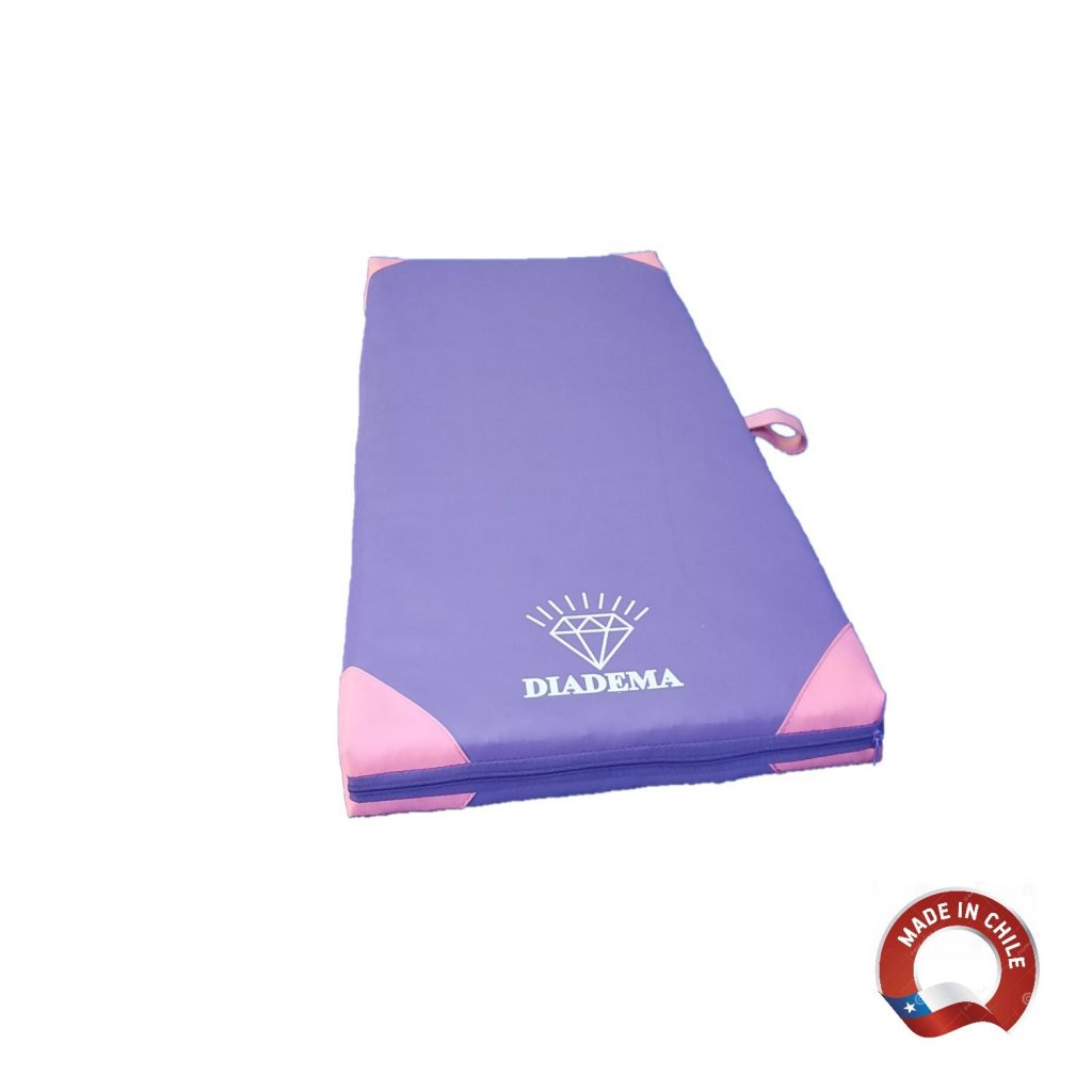 Colchoneta 100x50x5-Ecocuero Morado-Aglomerado Densidad 60 kg/m³